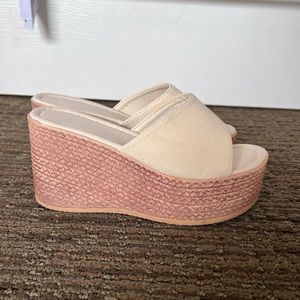 SHEIN Open Toe Wedges
